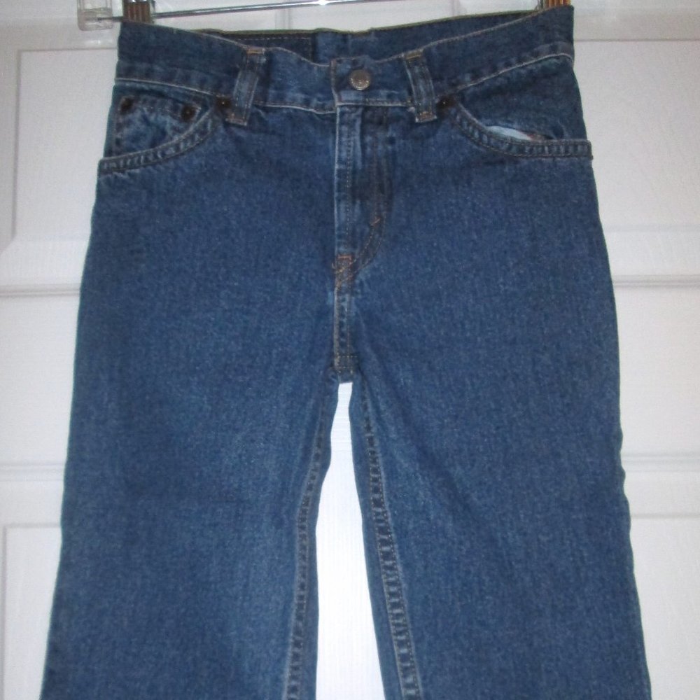 Levi's 505 Relaxed Fit Stonewash Blue Jeans Boys 4
